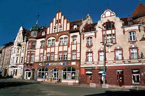 Kamienice w centrum miasta