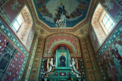 Wnętrze kościoła franciszkanów w Sanoku