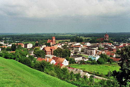 Widok spod zamku na miasto