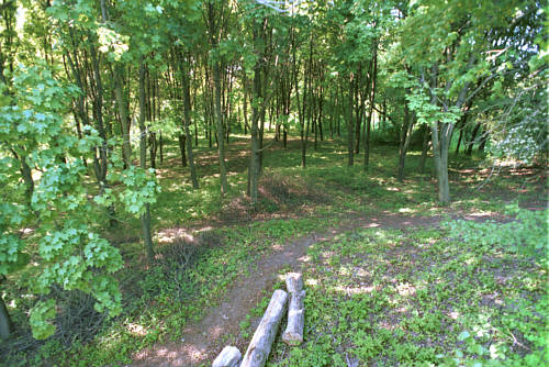 Widok z bastei na dawny park angielski