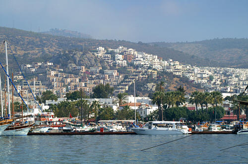 Widok z portu w Bodrum