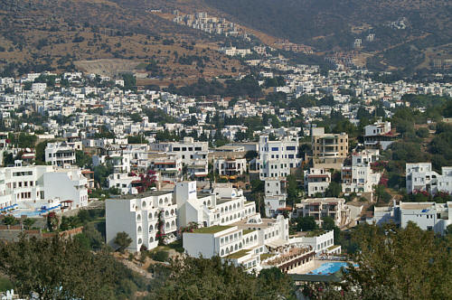 Bodrum - Widok na miasto ze wzgórza