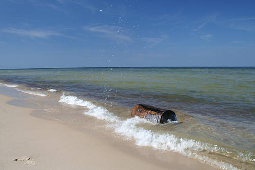 Plaża koło Rowów