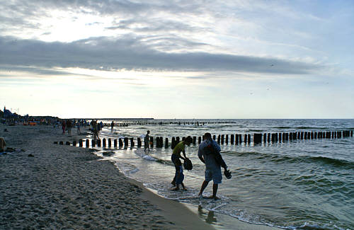 Plaża wschodnia wieczorem