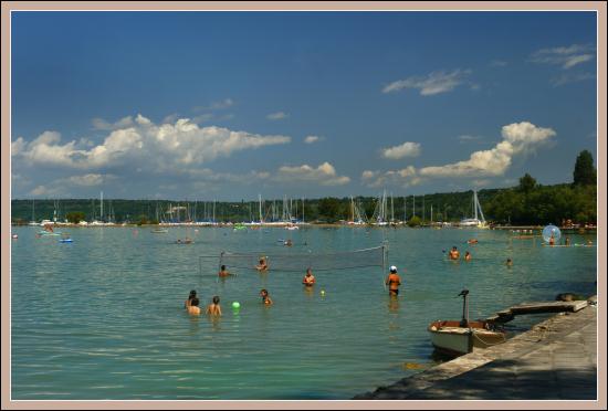 Plaża nad Balatonem